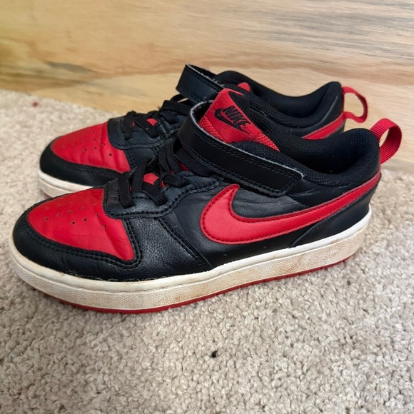 Other - Youth Nike Sneakers 1Y Red/Black Court Borough Low